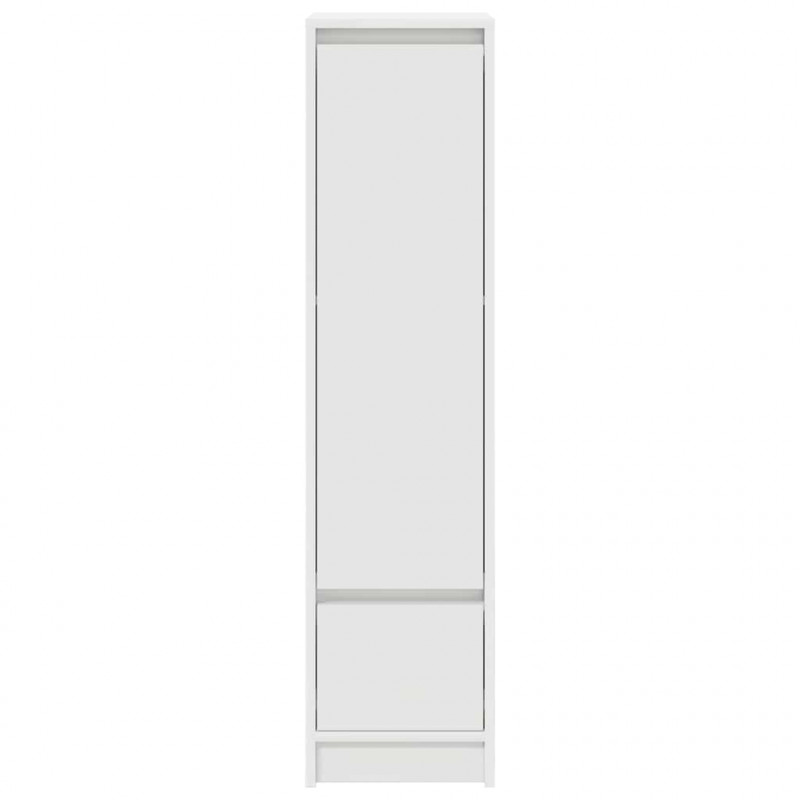 Komoda biała 29,5x34x119,5 cm Drewno klejone