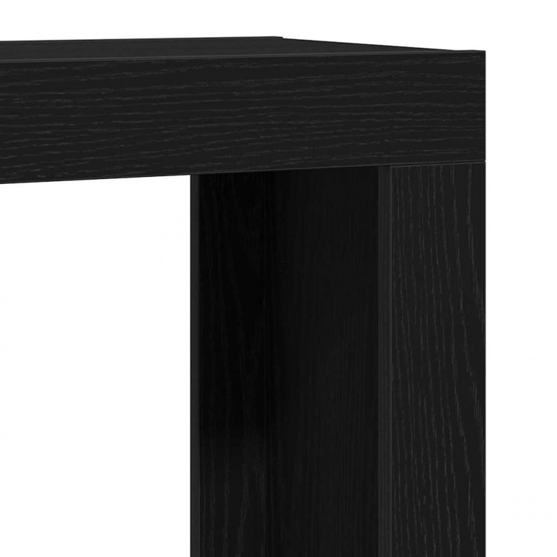 Stolik gniazdowy 3 pcs Czarny Dąb Materiał drewnopochodny