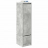 Komoda betonowa szara 29,5x34x119,5 cm Drewno klejone