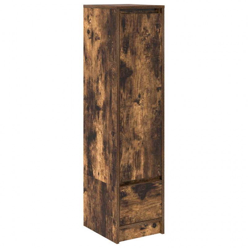 Komoda z drewna klejonego dąb wędzony 29,5x34x119,5 cm