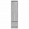 Komoda Szara Sonoma 29,5x34x119,5 cm Drewno klejone