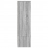 Komoda Szara Sonoma 29,5x34x119,5 cm Drewno klejone
