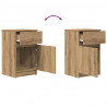 Szafki nocne 2 szt. Dąb rzemieślniczy 39x35x65 cm