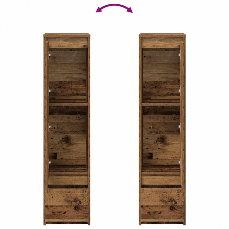 Komoda Stare drewno 29,5x34x119,5 cm Drewno klejone