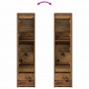 Komoda Stare drewno 29,5x34x119,5 cm Drewno klejone