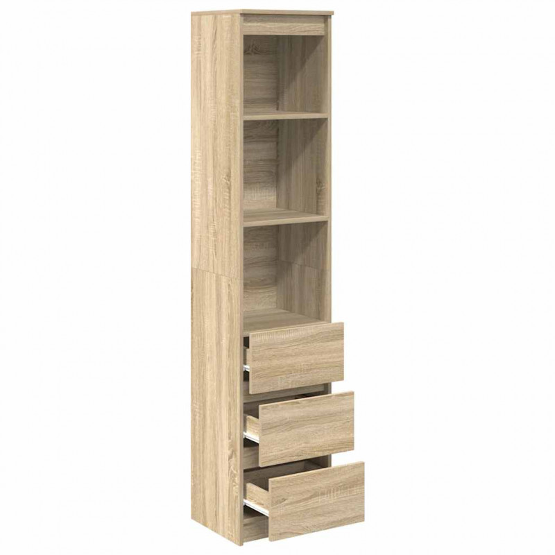 Komoda Sonoma Oak 37,5x35x180 cm Drewno klejone