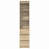 Komoda Sonoma Oak 37,5x35x180 cm Drewno klejone