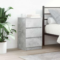 Szafka nocna z 3 szufladami Betonowa szarość 39x35x65 cm