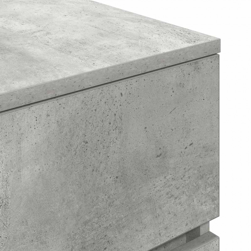 Szafka nocna z 3 szufladami Betonowa szarość 39x35x65 cm