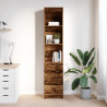 Komoda Stara Drewno 37,5x35x180 cm Drewno klejone
