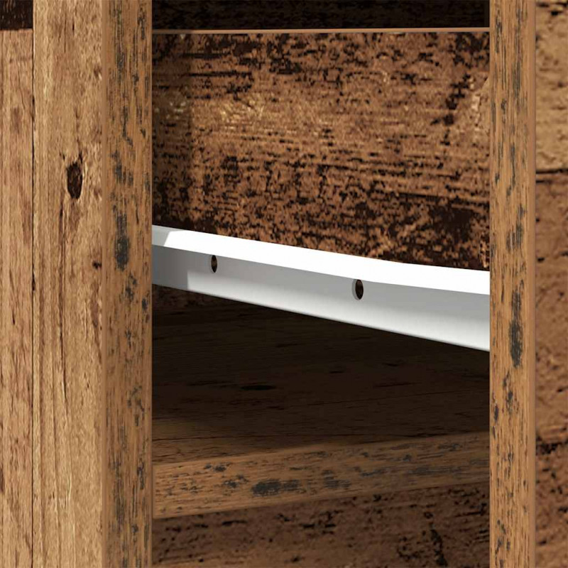 Komoda Stara Drewno 37,5x35x180 cm Drewno klejone