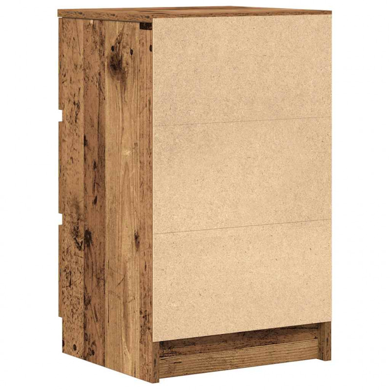 Szafka nocna z 3 szufladami Stare drewno 39x35x65 cm