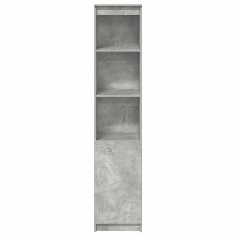 Komoda betonowa szara 37,5x35x180 cm Drewno klejone