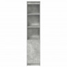 Komoda betonowa szara 37,5x35x180 cm Drewno klejone