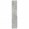 Komoda betonowa szara 37,5x35x180 cm Drewno klejone