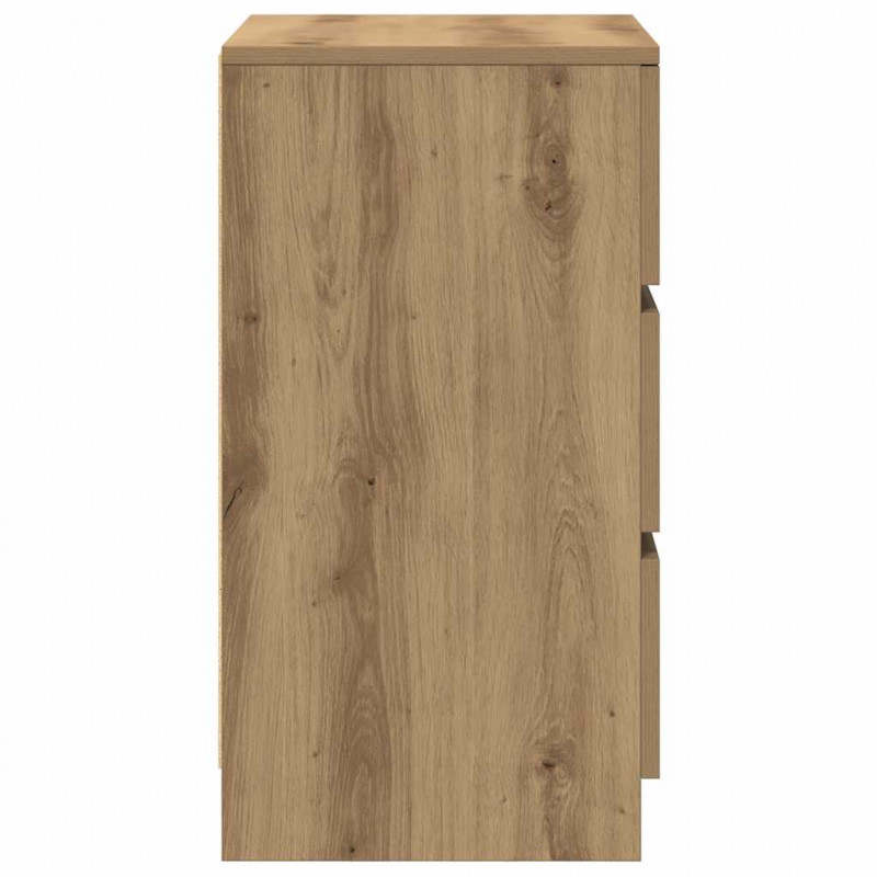 Szafka nocna z 3 szufladami Artisan Oak 39x35x65 cm