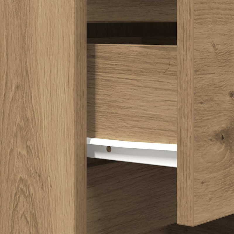 Szafka nocna z 3 szufladami Artisan Oak 39x35x65 cm