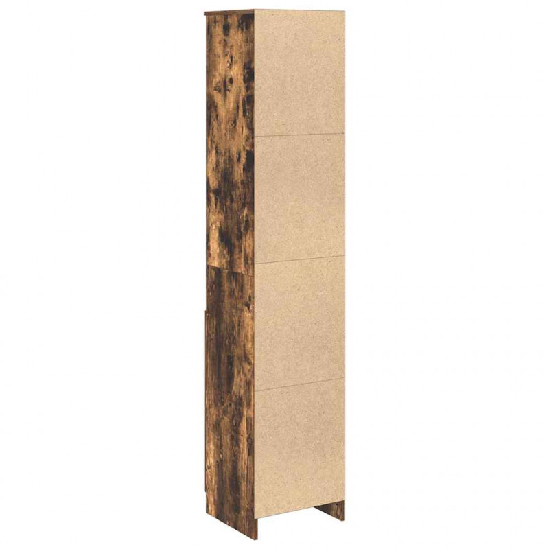 Komoda z drewna klejonego dąb wędzony 37,5x35x180 cm