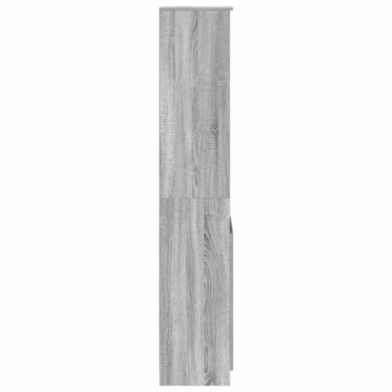 Komoda Szara Sonoma 37,5x35x180 cm Drewno klejone