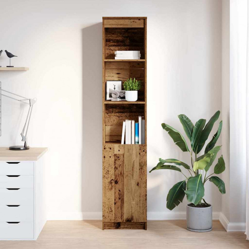 Komoda Stara Drewno 37,5x35x180 cm Drewno klejone