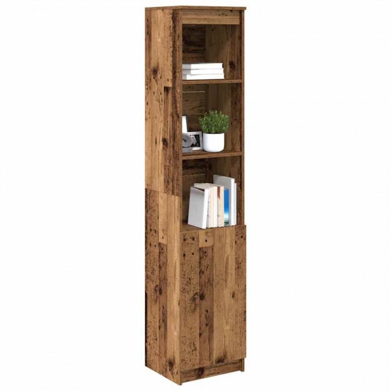 Komoda Stara Drewno 37,5x35x180 cm Drewno klejone