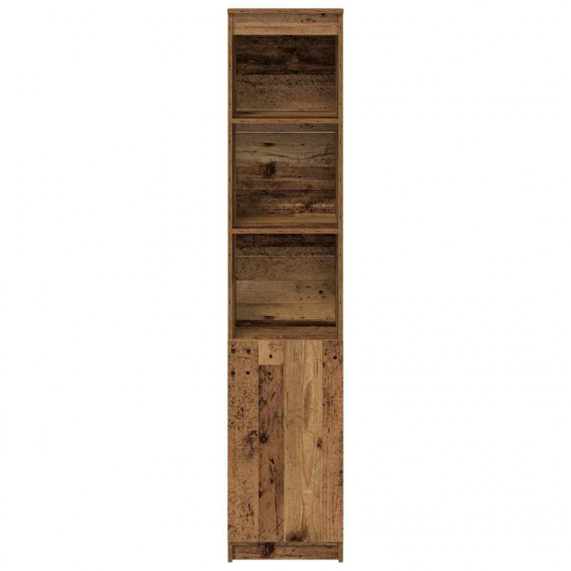 Komoda Stara Drewno 37,5x35x180 cm Drewno klejone