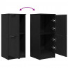 Bufet 2 pcs Czarny Dąb 30 x 30 x 70 cm Materiał drewnopochodny