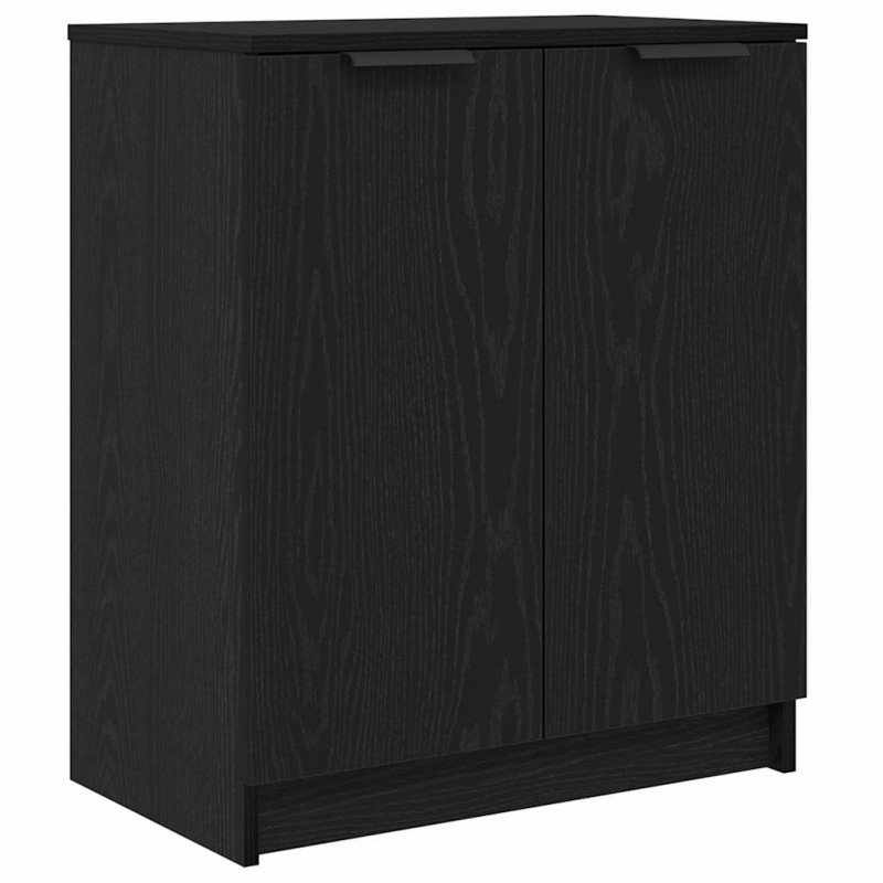 Szafka na buty z półką z drzwiami Czarny Dąb 59 x 35 x 70 cm