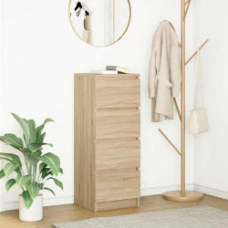 Komoda Sonoma Oak 37,5x35x99 cm Drewno klejone