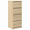 Komoda Sonoma Oak 37,5x35x99 cm Drewno klejone