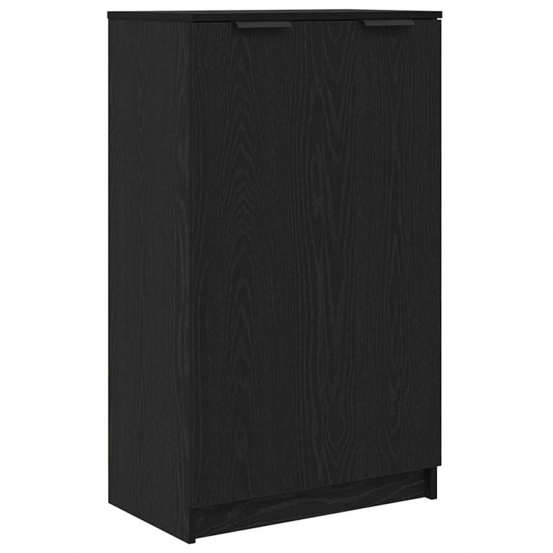 Szafka na buty z półką z drzwiami Czarny Dąb 59 x 35 x 100 cm