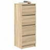 Komoda Sonoma Oak 37,5x35x99 cm Drewno klejone