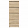 Komoda Sonoma Oak 37,5x35x99 cm Drewno klejone