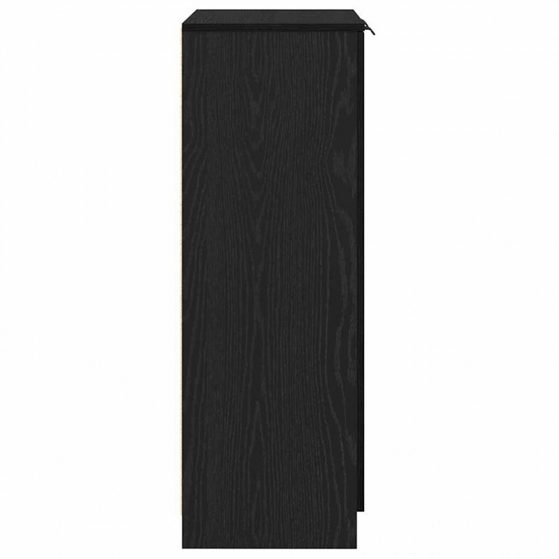 Szafka na buty z półką z drzwiami Czarny Dąb 59 x 35 x 100 cm