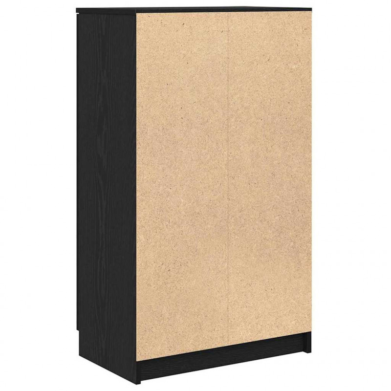 Szafka na buty z półką z drzwiami Czarny Dąb 59 x 35 x 100 cm
