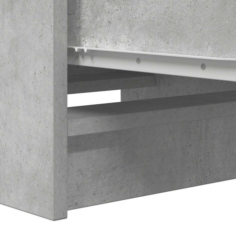 Komoda Betonowa Szara 37,5x35x99 cm Drewno klejone