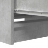 Komoda Betonowa Szara 37,5x35x99 cm Drewno klejone