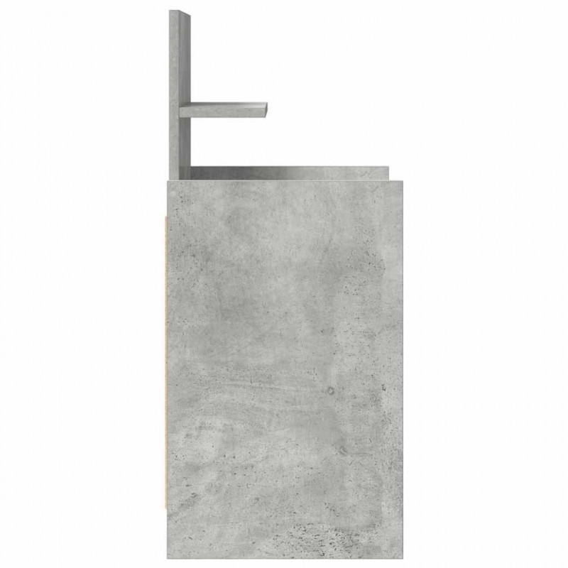Szafka nocna z 2 szufladami Betonowa szarość 38x34x80 cm