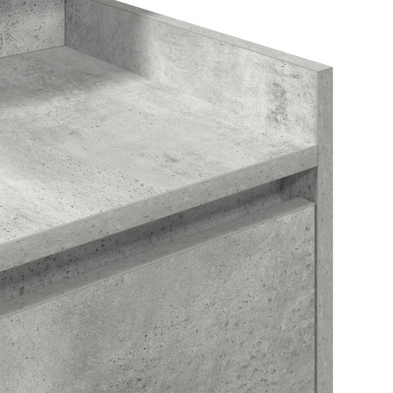Szafka nocna z 2 szufladami Betonowa szarość 38x34x80 cm