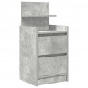 Szafki nocne z 2 szufladami 2 szt. Betonowy szary 38x34x80 cm