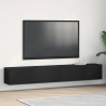 Szafka pod telewizor 2 pcs Czarny 100 x 30 x 30 cm