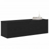 Szafka pod telewizor 2 pcs Czarny 100 x 30 x 30 cm