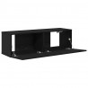 Szafka pod telewizor 2 pcs Czarny 100 x 30 x 30 cm