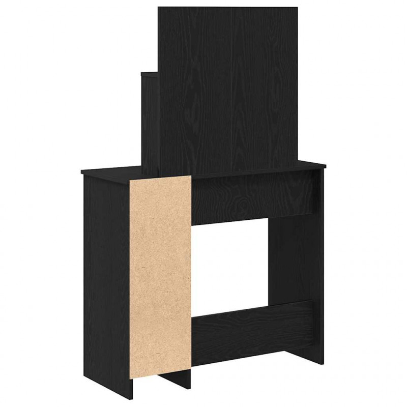 Toaletka Czarny Dąb 86,5 x 35 x 136 cm Materiał drewnopochodny