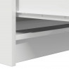 Komoda Biała 37,5x35x76 cm Drewno klejone