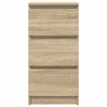 Komoda Sonoma Oak 37,5x35x76 cm Drewno klejone
