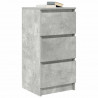 Komoda Betonowa Szara 37,5x35x76 cm Drewno klejone