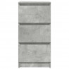 Komoda Betonowa Szara 37,5x35x76 cm Drewno klejone