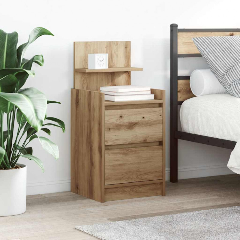 Szafka nocna z 2 szufladami Artisan Oak 38x34x80 cm
