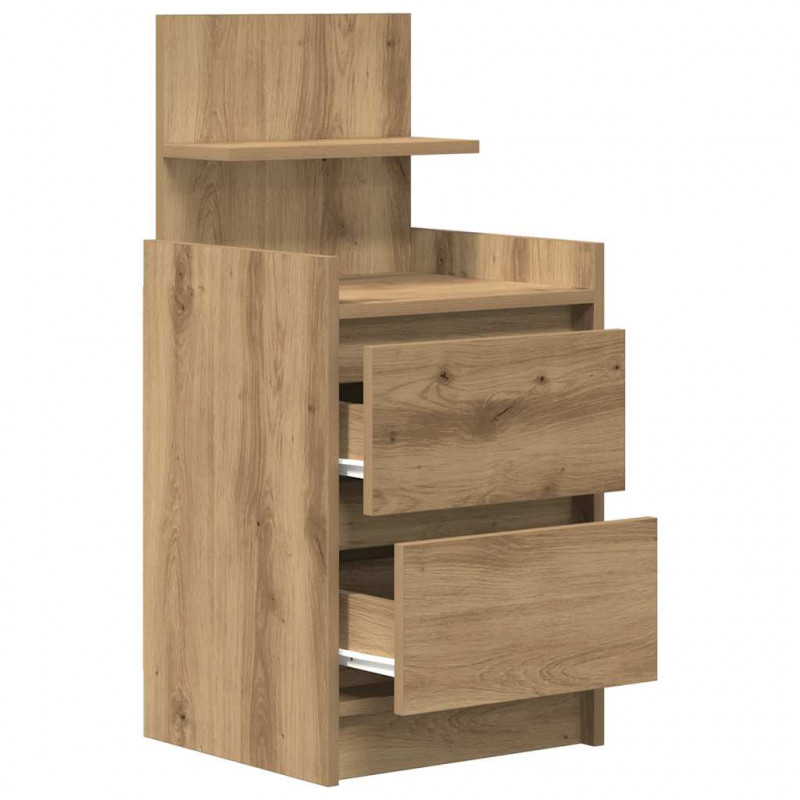 Szafka nocna z 2 szufladami Artisan Oak 38x34x80 cm